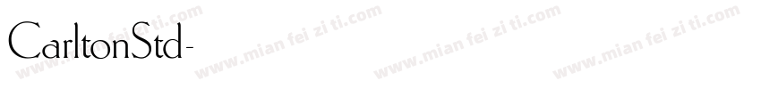 CarltonStd字体转换