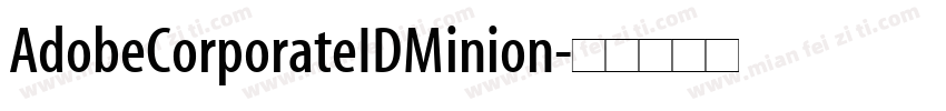 AdobeCorporateIDMinion字体转换
