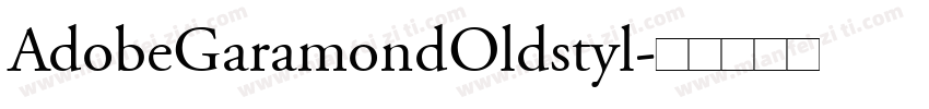 AdobeGaramondOldstyl字体转换
