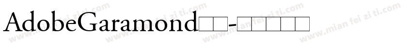 AdobeGaramond字体字体转换
