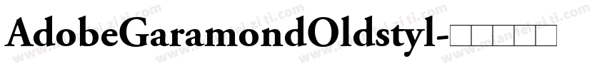 AdobeGaramondOldstyl字体转换