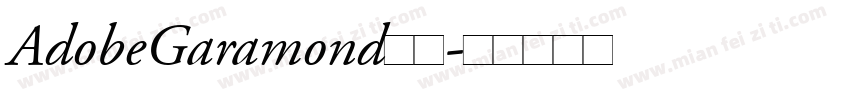 AdobeGaramond字体字体转换
