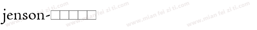 jenson字体转换