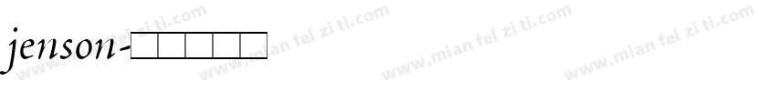 jenson字体转换
