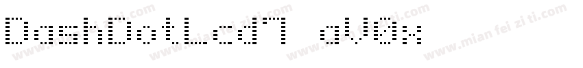 DashDotLcd7-aV0x字体转换