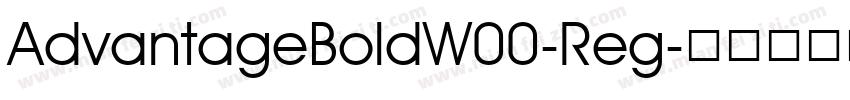 AdvantageBoldW00-Reg字体转换