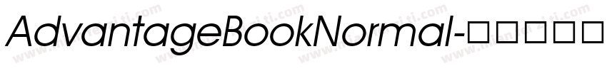 AdvantageBookNormal字体转换