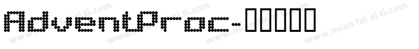 AdventProc字体转换