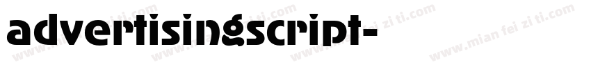 advertisingscript字体转换