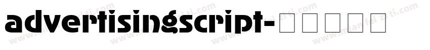 advertisingscript字体转换