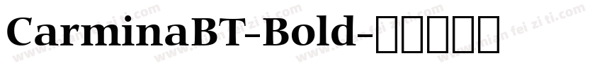 CarminaBT-Bold字体转换
