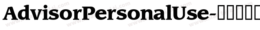 AdvisorPersonalUse字体转换