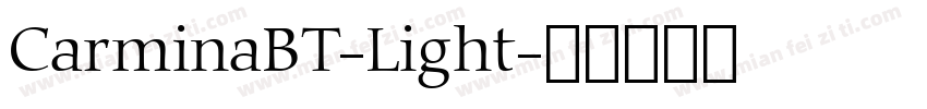 CarminaBT-Light字体转换