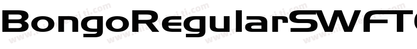 BongoRegularSWFTE字体转换