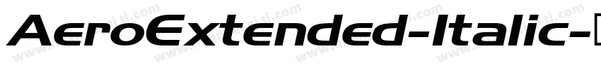 AeroExtended-Italic字体转换