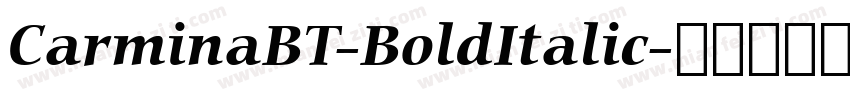 CarminaBT-BoldItalic字体转换