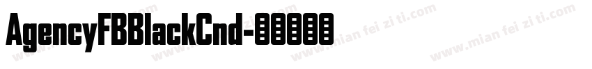 AgencyFBBlackCnd字体转换