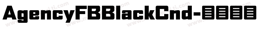 AgencyFBBlackCnd字体转换