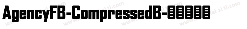 AgencyFB-CompressedB字体转换