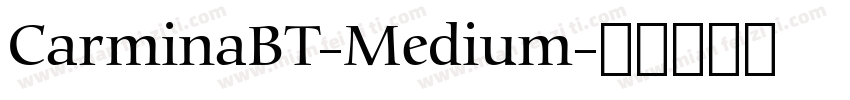CarminaBT-Medium字体转换