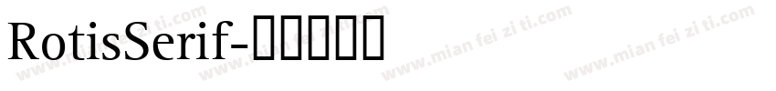 RotisSerif字体转换