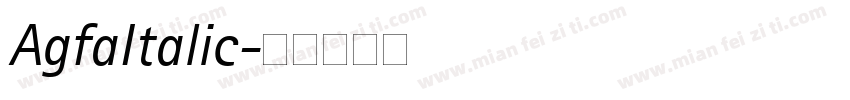 AgfaItalic字体转换