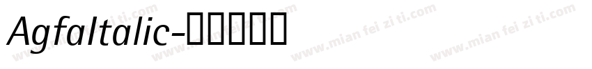 AgfaItalic字体转换