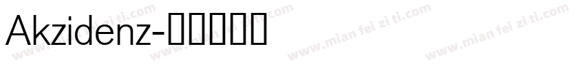 Akzidenz字体转换