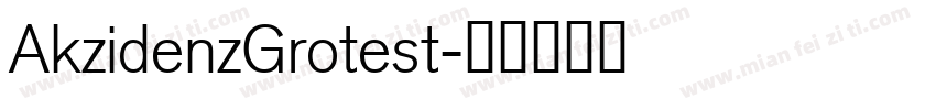 AkzidenzGrotest字体转换