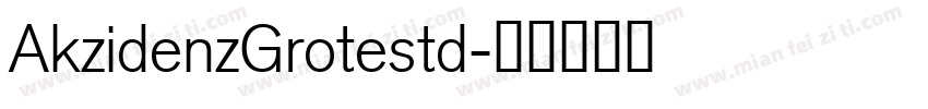 AkzidenzGrotestd字体转换