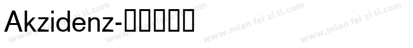 Akzidenz字体转换