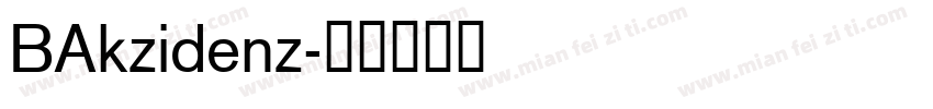 BAkzidenz字体转换