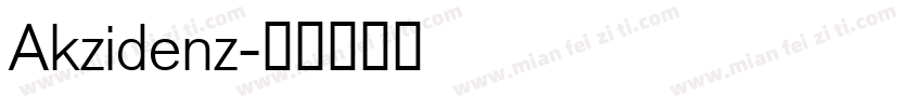 Akzidenz字体转换
