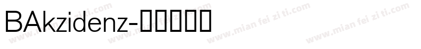 BAkzidenz字体转换