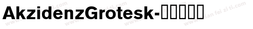 AkzidenzGrotesk字体转换