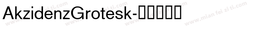 AkzidenzGrotesk字体转换