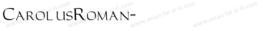 CarolusRoman字体转换