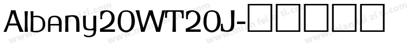 Albany20WT20J字体转换