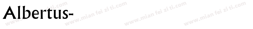 Albertus字体转换