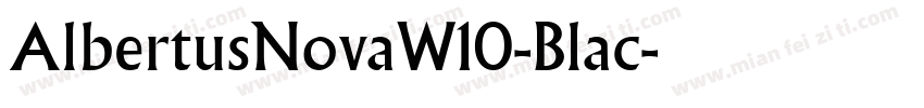 AlbertusNovaW10-Blac字体转换