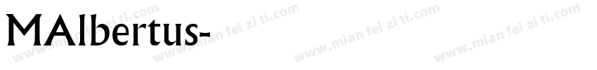 MAlbertus字体转换