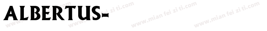 Albertus字体转换