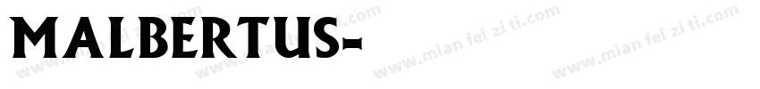 MAlbertus字体转换