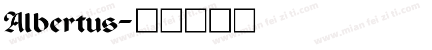 Albertus字体转换