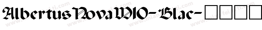 AlbertusNovaW10-Blac字体转换