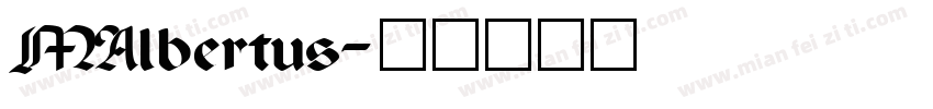 MAlbertus字体转换