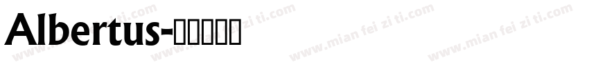 Albertus字体转换