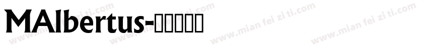 MAlbertus字体转换