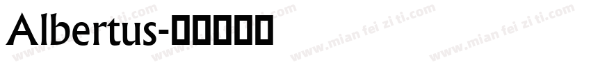 Albertus字体转换