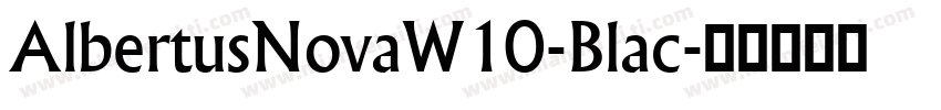 AlbertusNovaW10-Blac字体转换